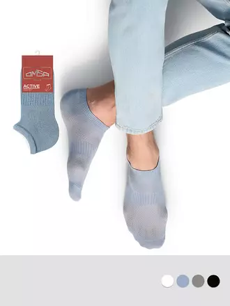 Мужские укороченные носки omsa active 119 jeans, , 36-38 (23-25), OMSA, - 1