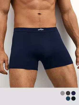 Мужские трусы боксеры с тканевой резинкой omsa omb 1236 blu notte, , 52 (2XL), OMSA, - 1