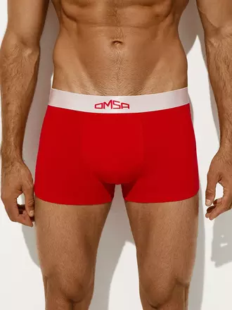 Мужские укороченные трусы боксеры omsa omb 1265 rosso, , 50 (XL), OMSA, - 1