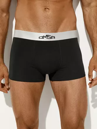 Мужские укороченные трусы боксеры omsa omb 1265 nero, , 48 (L), OMSA, - 1