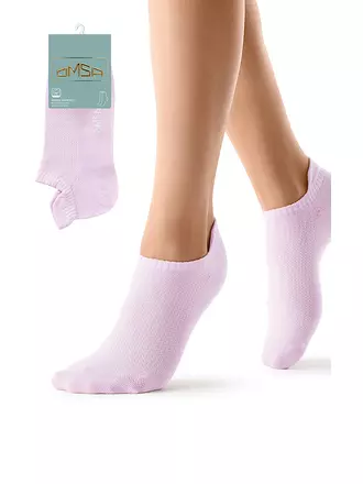 Короткие женские носки из хлопка omsa active 155 lilla, , 36-38 (23-25), OMSA, - 1
