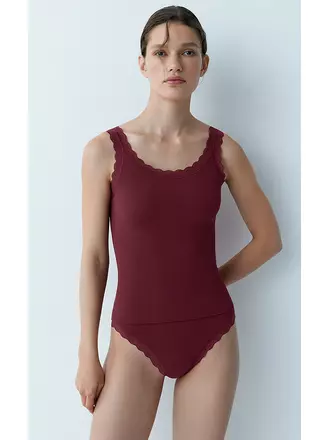 Майка в рубчик на широких бретелях minimi 1321s french chic bordo, , 46/48 (M/L), MINIMI, - 1