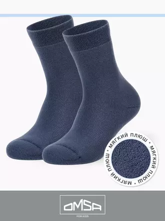 Теплые детские носки omsa kids calzino 21c05 jeans, , 23-26 (14-16), OMSA, - 1