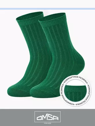 Детские носки с шерстью omsa kids calzino 21c06 verde, , 27-30 (16-18), OMSA, - 1