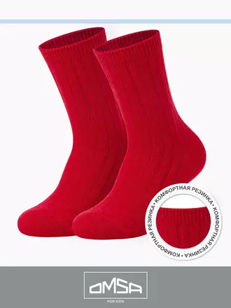 Детские носки с шерстью omsa kids calzino 21c06 rosso, , 27-30 (16-18), OMSA, - 1