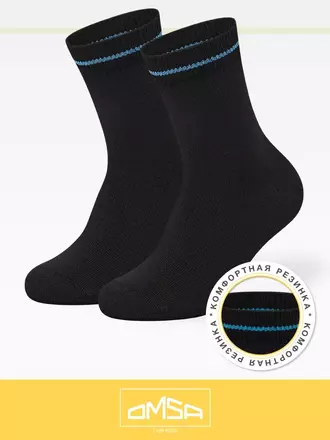 Носки детские (лапки на стопе) omsa kids calzino 21p61 nero, , 23-26 (14-16), OMSA, - 1