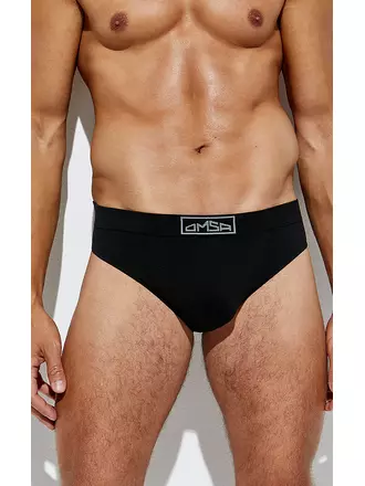 Трусы мужские «слипы» бесшовные omsa 2121s nero, , 48 (L), OMSA, - 1