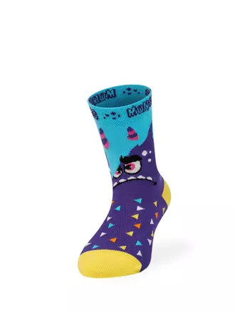 Носки детские (монстрики) omsa kids calzino 21p41 viola, , 19-22 (12-14), OMSA, - 1