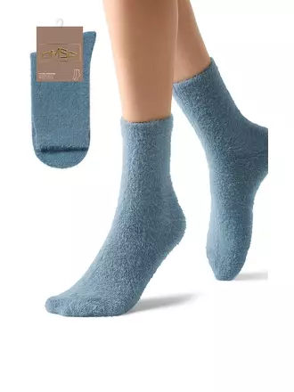 Женские «пушистые» зимние носки omsa comfort 350 jeans, , 35-38 (23-25), OMSA, - 1