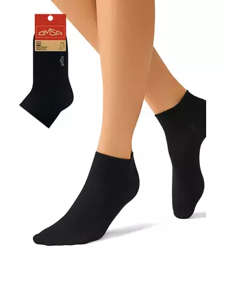Короткие женские носки omsa eco 253 nero, , 39-41 (25-27), OMSA, - 1