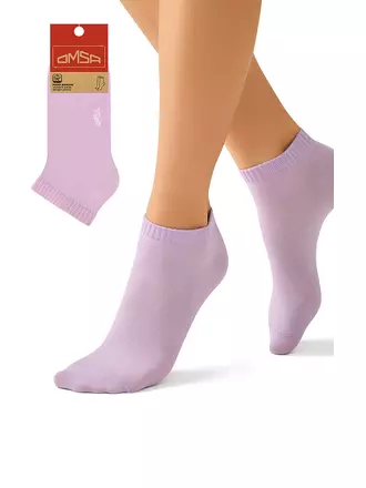 Женские укороченные носки omsa eco 252 lilla, , 39-41 (25-27), OMSA, - 1