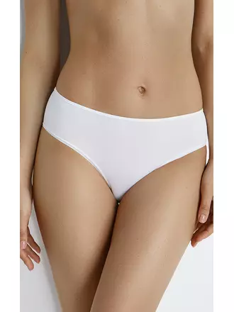 Трусы женские «слипы» c высокой линией талии omsa omd 2221s soft slip midi bianco, , 50 (XL), OMSA, - 1