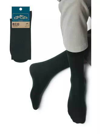 Мужские классические всесезонные носки omsa eco 401 colors verde foresta, , 45-47 (29-31), OMSA, - 1