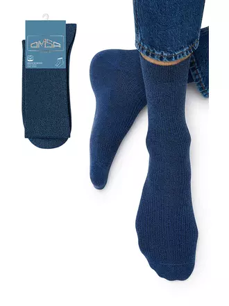 Мужские зимние носки omsa comfort 301 blu melange, , 45-47 (29-31), OMSA, - 1