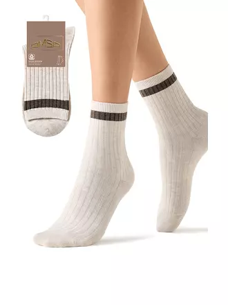 Женские высокие зимние носки с шерстью omsa comfort 355 avorio, , 36-39, OMSA, - 1