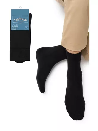 Мужские теплые носки omsa comfort 304 nero, , 39-41 (25-27), OMSA, - 1
