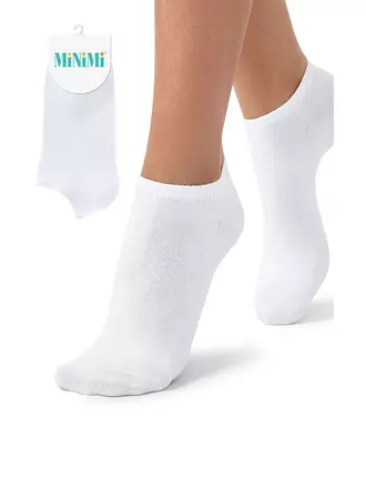 Женские короткие носки minimi fresh 4102 bianco, , 35-38 (23-25), MINIMI, - 1