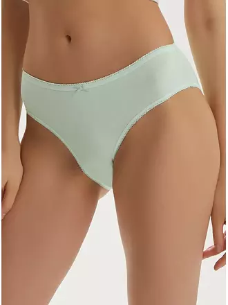 Трусы-слипы с широким бочком из хлопка minimi bo222 slip menta, , 50 (XL), MINIMI, - 1