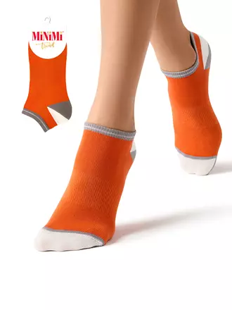 Женские укороченные носки minimi trend 4204 orange, , 35-38 (23-25), MINIMI, - 1