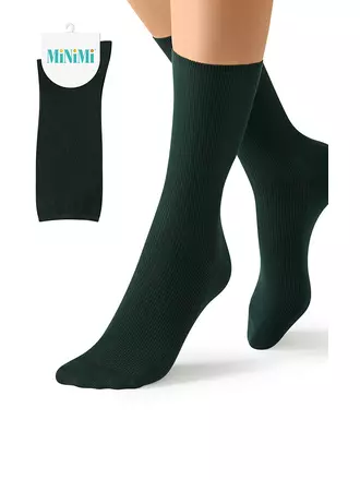 Женские носки c фактурным рисунком «лапша» minimi fresh 4103 verde foresta, , 35-38 (23-25), MINIMI, - 1