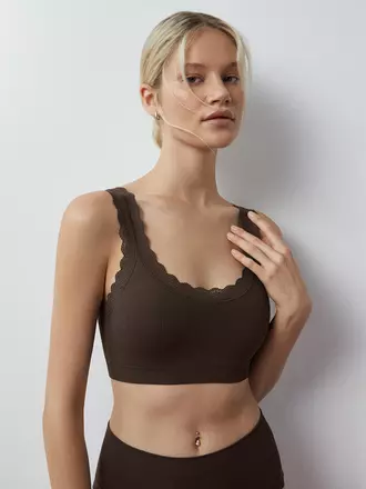 Майка/топ на широких бретелях minimi mi 1121s french chic cioccolata, , 42/44 (XS/S), MINIMI, - 1