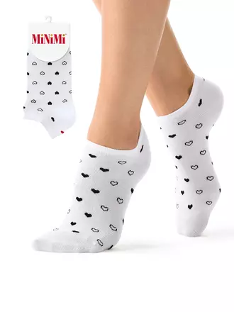 Носки женские с принтом minimi mini trend 4206 bianco, , 39-41 (25-27), MINIMI, - 1