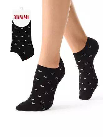 Носки женские с принтом minimi mini trend 4206 nero, , 35-38 (23-25), MINIMI, - 1