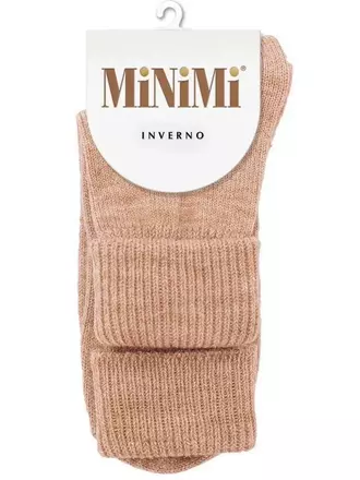 Носки женские с шерстью minimi mini inverno 3301 beige, , (ONE SIZE), MINIMI, - 1