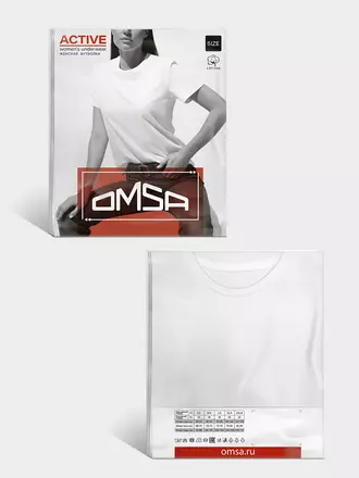 Футболка женская omsa omt_d1201 menta, , 42 (XS), OMSA, - 1