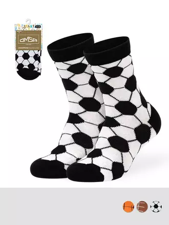 Носки детские omsa kids calzino 21s12 nero/bianco, , 31-34 (18-20), OMSA, - 1
