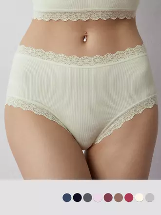 Бесшовные ажурные трусы женские слипы minimi mi 2311s french chic panty avorio, , 42/44 (XS/S), MINIMI, - 1