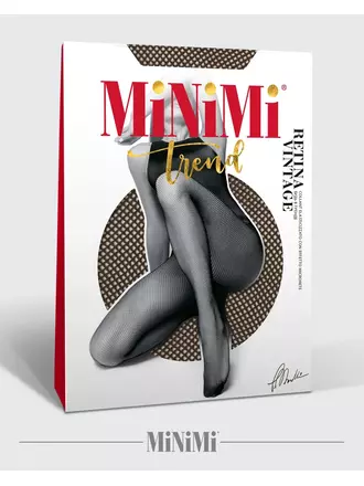Колготки в мелкую сетку minimi retina avorio, , 4 (L/XL), MINIMI, - 1