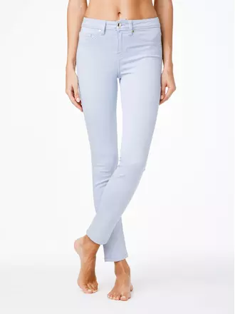Ультракомфортные женские моделирующие джинсы con-38l лавандовый, , 170-90/XS, CONTE ELEGANT, - 1