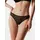 Бесшовные женские трусы «бразилиана» из хлопка с итальянским кружевом demure lbr 1280 black, 20С-1255ТСП, 90/XS, CONTE ELEGANT,  - 1