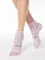 Носки женские хлопковые CLASSIC (люрекс) 120 светло-розовый