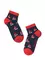 Новогодние детские носки Conte-Kids (короткие) 304 темно-синий