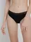 Трусы женские «бикини» из хлопка с ажурной тесьмой Poetic LB 1528 black