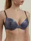 Бюстгальтер "пуш-ап" с формованной чашкой, на каркасах SATIN TB1173 сумерки