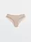 Трусы женские «бикини» из геометрического кружева и хлопка GRAFIC LACE LB 1985 light almond