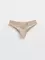 Трусы женские «бразилиана» из фактурного кружева с фигурным вырезом GRAFIC LACE LBR 1984 light almond