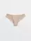Трусы женские «бразилиана» из геометрического кружева и хлопка GRAFIC LACE LBR 1983 light almond
