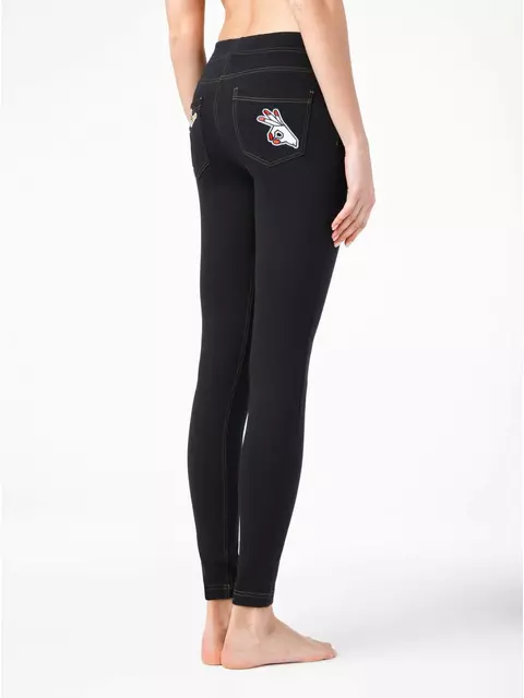 Леггинсы женские conte patch fun nero, 17С-389ТСП, 170-90/XS, CONTE ELEGANT,  - 4