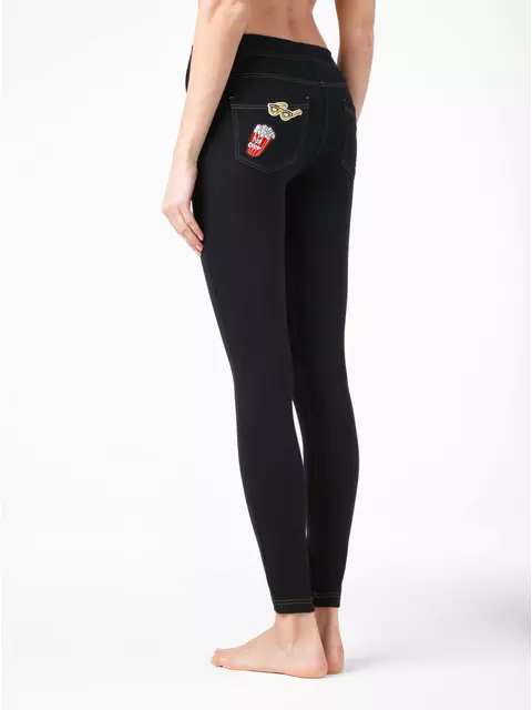Леггинсы женские conte patch fun nero, 17С-389ТСП, 170-90/XS, CONTE ELEGANT,  - 5