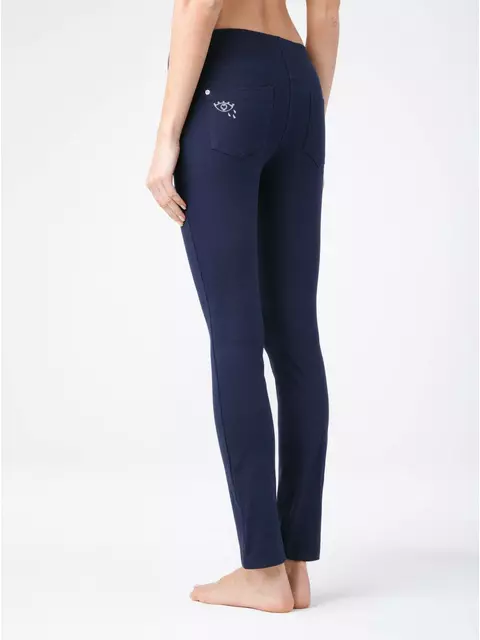 Ультрамягкие джеггинсы с высокой посадкой swift new темно-синий, 18С-596ТСП, 170-90/XS, CONTE ELEGANT,  - 4