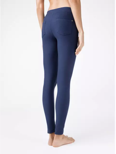 Леггинсы из ультраэластичного денима aleksa marino, 18С-557ТСП, 170-90/XS, CONTE ELEGANT,  - 2