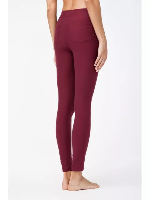 Леггинсы женские conte с высокой посадкой из ультраэластичного денима aleksa plum, 18С-557ТСП, 170-90/XS, CONTE ELEGANT,  - 2