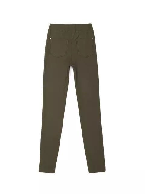 Экстрамягкие джеггинсы с высокой посадкой и термоэффектом windy+ deep khaki, 18С-559ТСП, 170-118/4XL, CONTE ELEGANT,  - 4