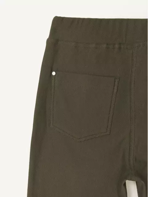 Экстрамягкие джеггинсы с высокой посадкой и термоэффектом windy+ deep khaki, 18С-559ТСП, 170-118/4XL, CONTE ELEGANT,  - 6