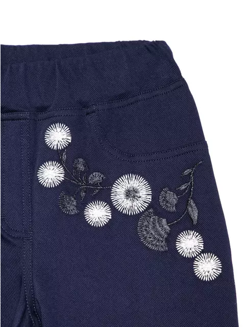 Ультраэластичные джеггинсы с металлической вышивкой flores marino, 18С-556ТСП, 170-90/XS, CONTE ELEGANT,  - 5