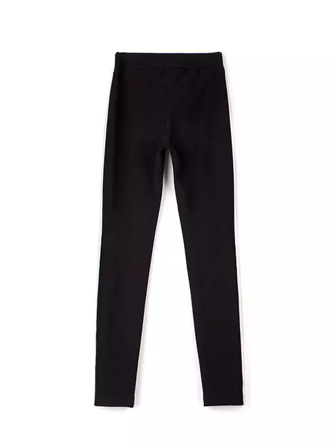 Моделирующие женские леггинсы с высокой посадкой и лампасами urban chic nero-silver, 18С-554ТСП, 164-106/XL, CONTE ELEGANT,  - 4